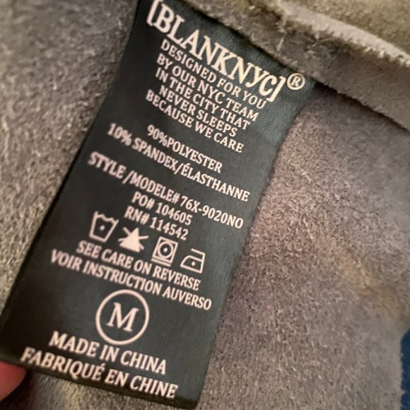 Faux Suede BlankNYC Drape Jacket! - Picture 4 of 4